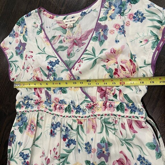 April Cornell Floral Maxi Dress - Cream and Multicolor - Picture 6 of 8